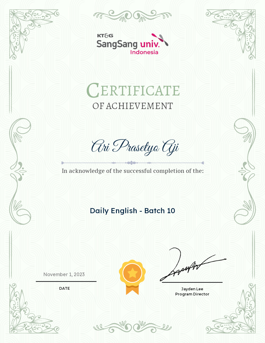 Daily English - Batch 10